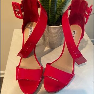 Steve Madden Fire Engine Red Stilletto